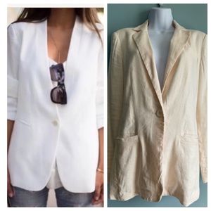 Cabi Everly blazer linen and rayon Size 4